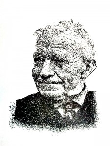 Pen tekening oom Herman